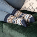 Wool Blend Nordick Socks | Blue Mix