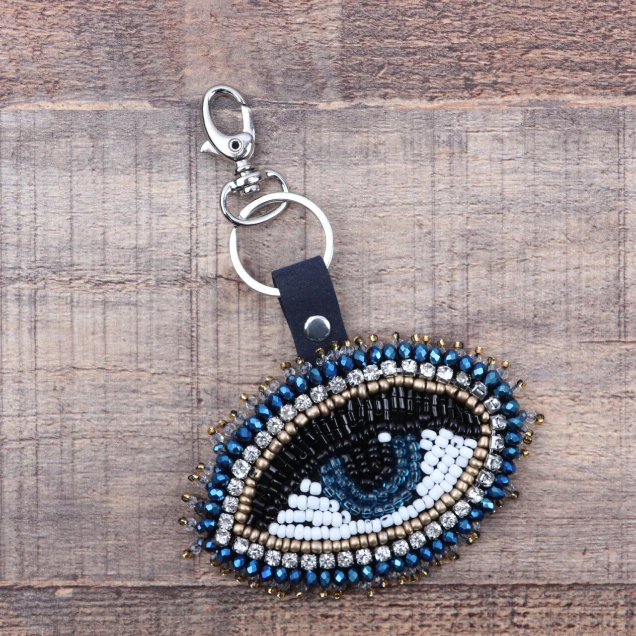 Beaded Keyring | Eye