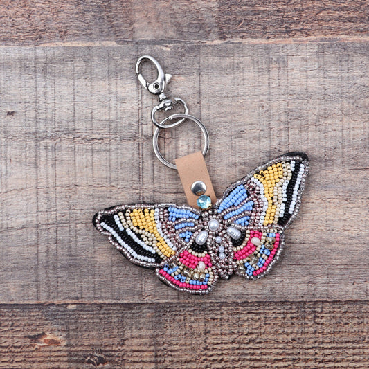 Beaded Keyring | Butterfly