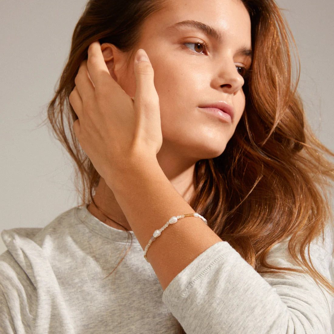 Pilgrim: INDIANA Bracelet White