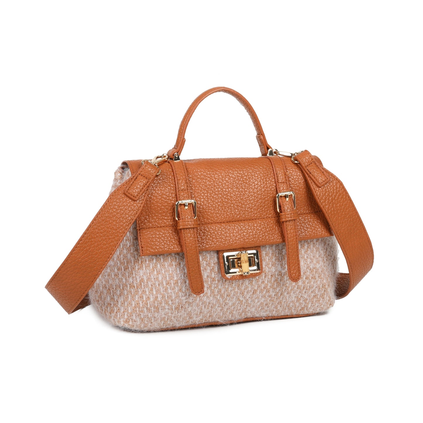 Tweed Satchel Bag