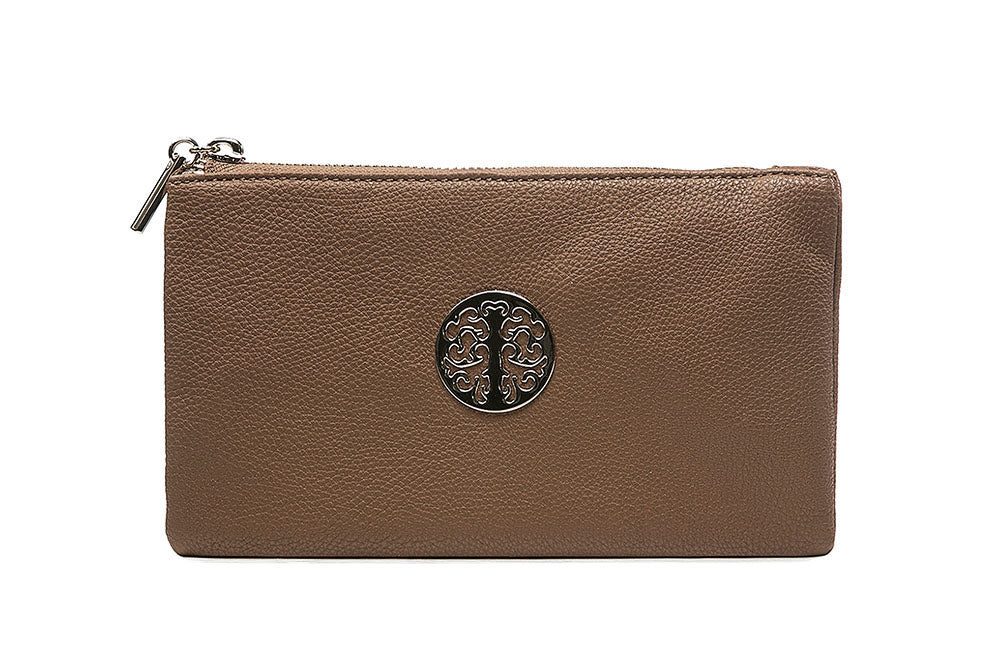 Motif 2 in 1 Clutch / Crossbody Bag