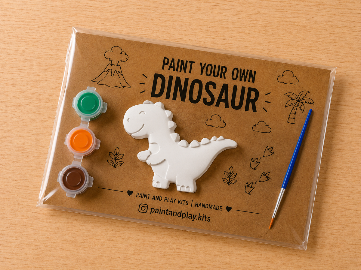 Handmade Plaster Dinosaur Painting Kit