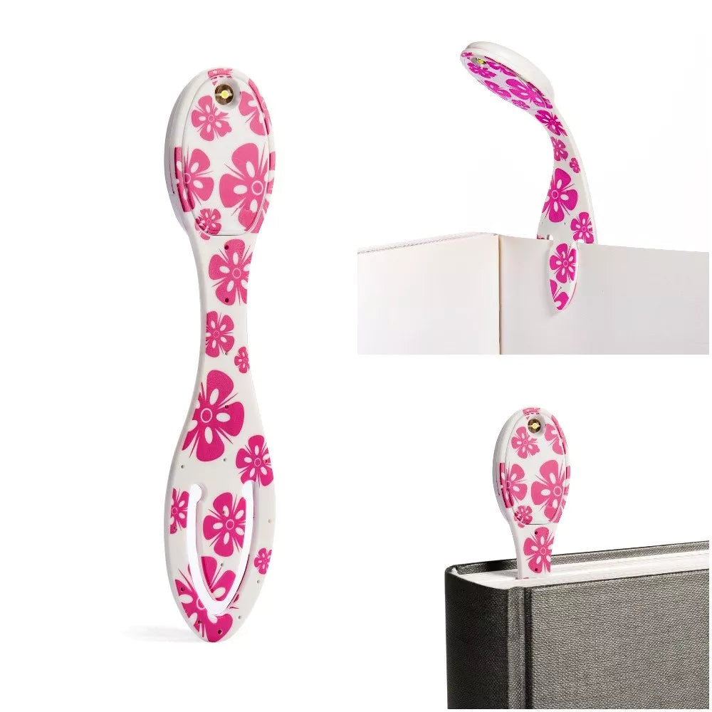 Flexilight LED Book Light / Bookmark | Pink Flower