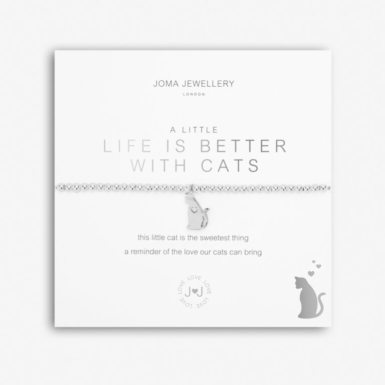 Joma Jewellery | a little Life Is Better With Cats Bracelet