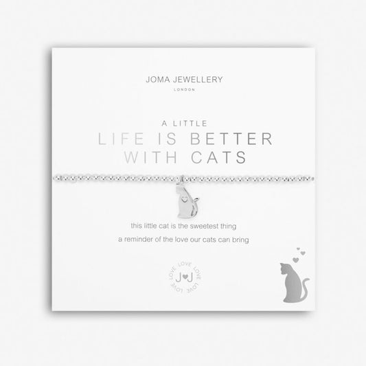 Joma Jewellery | a little Life Is Better With Cats Bracelet