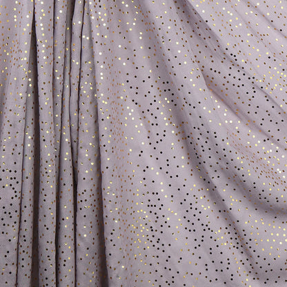 Soft Grey Scarf With Metallic Speckle Print