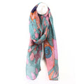 Blue & Pink Abstract Butterfly Blend Recycled Scarf