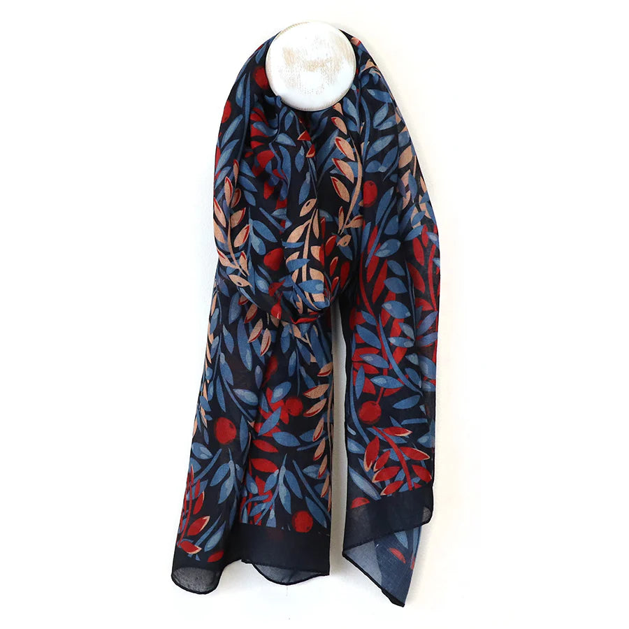 Recycled Blend Blue & Red Mix Multi Scarf