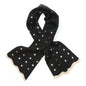 Black Recycled Blend Pull Through Stars Scarf
