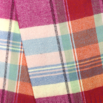 Magenta & Blue Mix Tartan Scarf