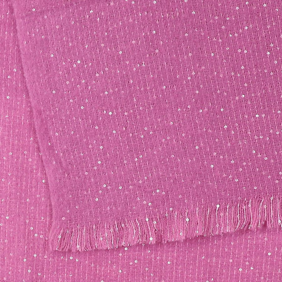 Pink Scarf With Sequin Detail