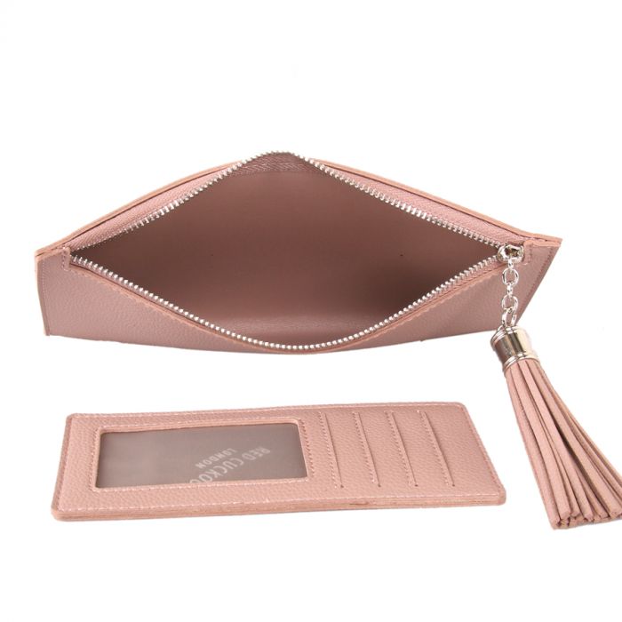 Red Cuckoo Coin Purse With Tassel | Pink