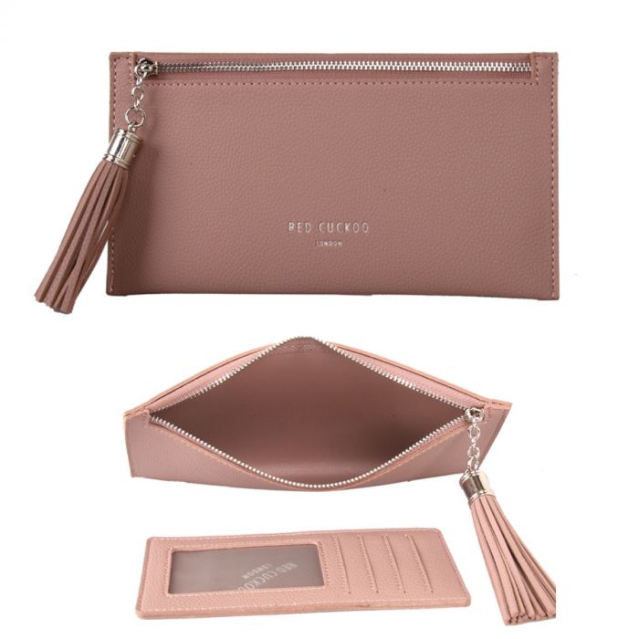 Red Cuckoo Coin Purse With Tassel | Pink