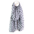 Grey Mini Daisy Print Scarf