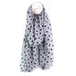 Grey Mini Daisy Print Scarf