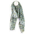 Recycled Pale Mint Ditsy Print Scarf