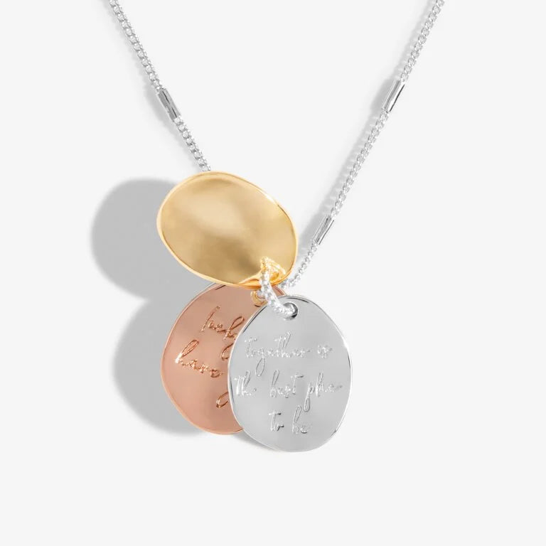 Joma Jewellery | Affirmation Discs Necklace "Friendship"