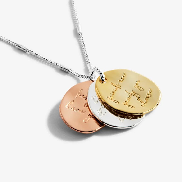 Joma Jewellery | Affirmation Discs Necklace "Friendship"