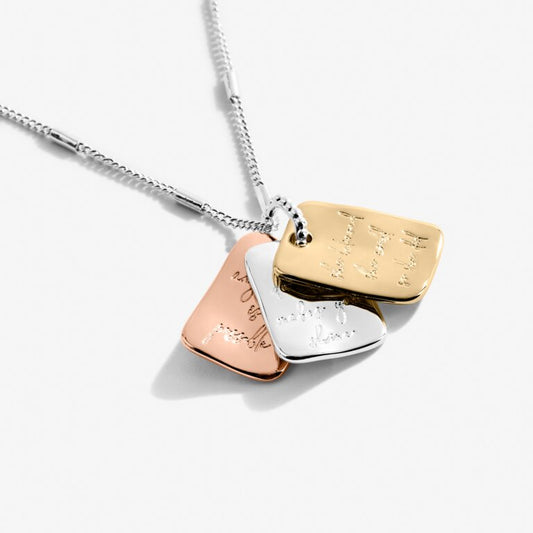 Joma Jewellery | Affirmation Discs Necklace "Positivity"