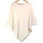 Recycled Blend Poncho - Cream