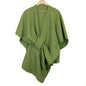 Amelia Tie Self Waist Poncho - Moss Green
