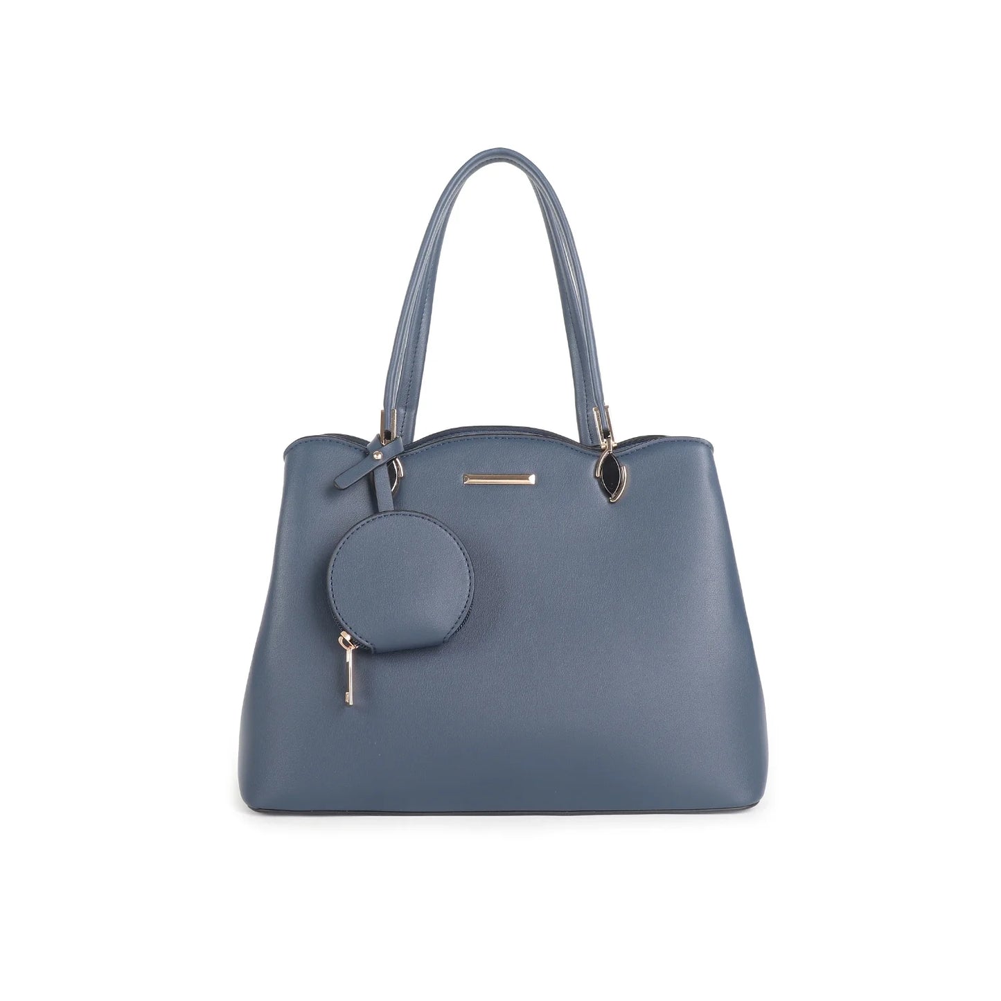 Ladies Classic Tote With Chain Purse | Blue