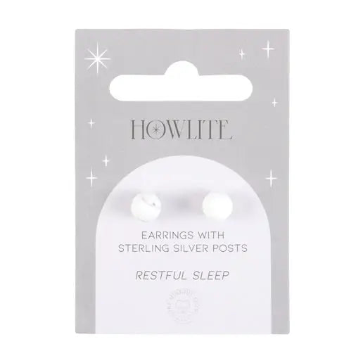 Semi Precious Crystal Earrings | Howlite