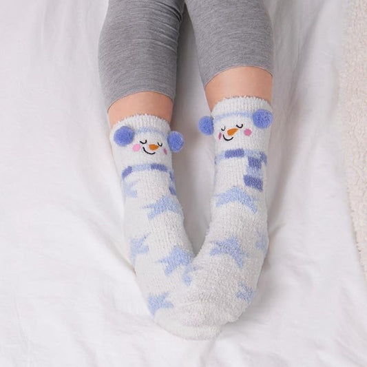 Totes Novelty Ladies Snowman Socks