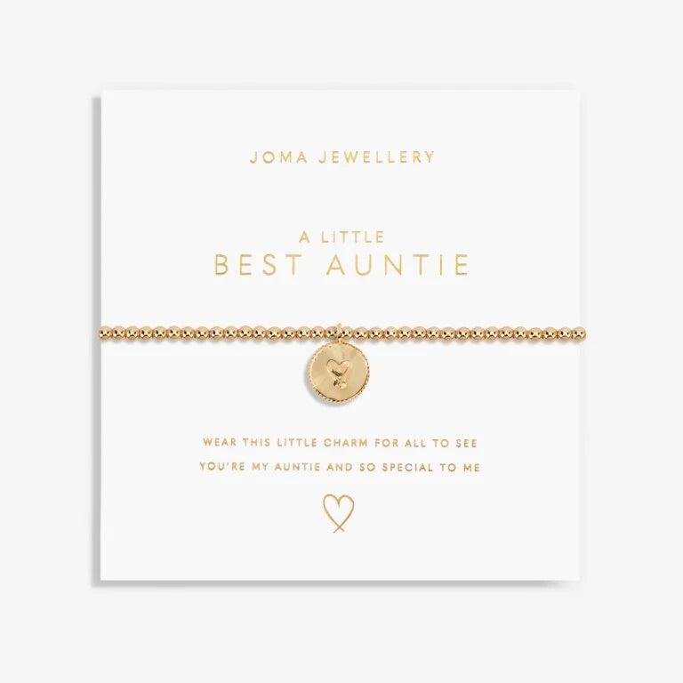 Joma Jewellery | Gold A Little Best Auntie Bracelet