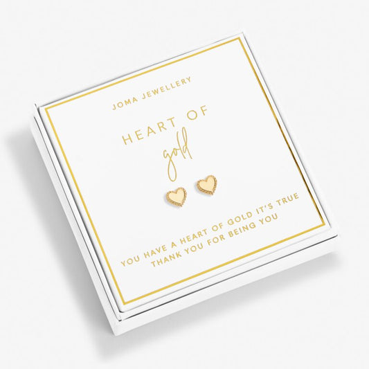 Joma Jewellery | Boxed Earrings | Heart Of Gold