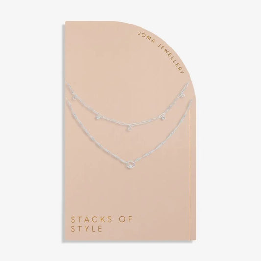 Joma Jewellery | Stacks Of Style _ Silver Necklace