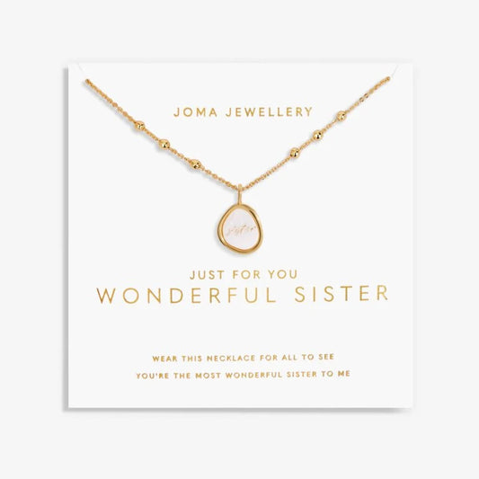 Joma Jewellery | Moments - Just For You Wonderful Sister Necklace