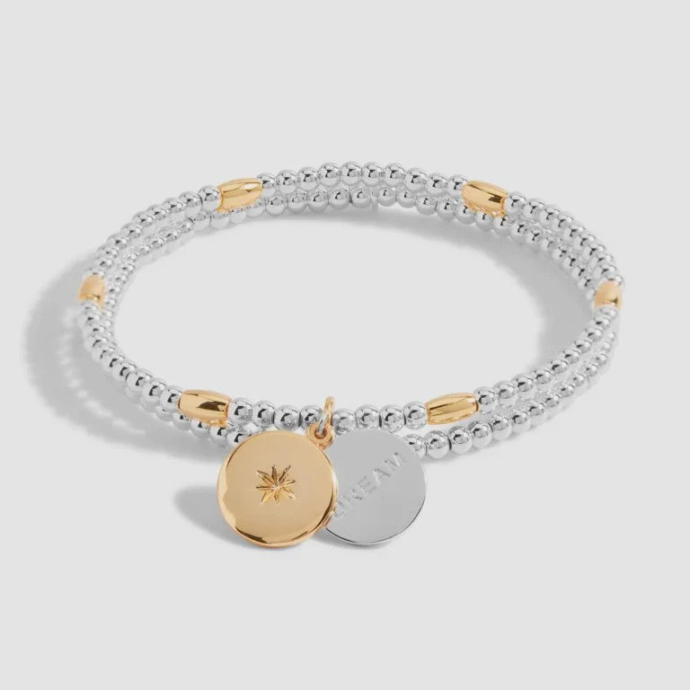 Joma Jewellery | Lila Circle Silver And Gold Bracelet