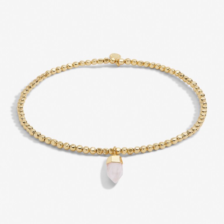 Joma Jewellery | Rose Quartz Crystal Anklet