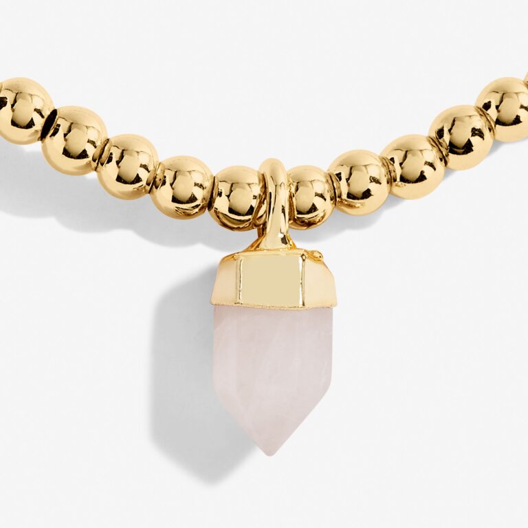 Joma Jewellery | Rose Quartz Crystal Anklet