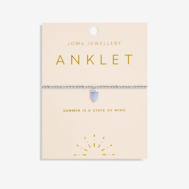 Joma Jewellery | Blue Crystal Agate Anklet