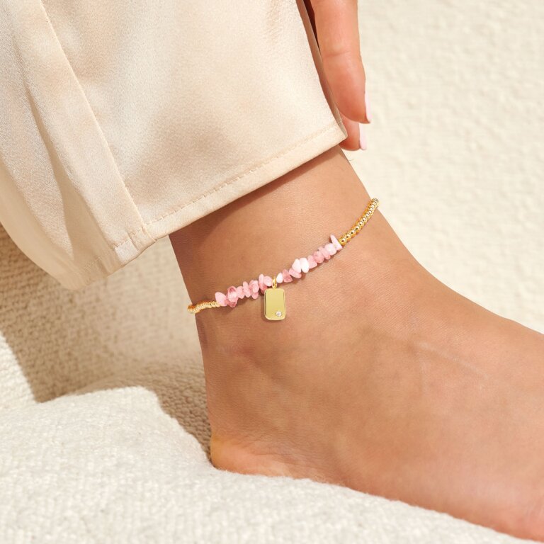 Joma Jewellery | Pink Crystal Anklet