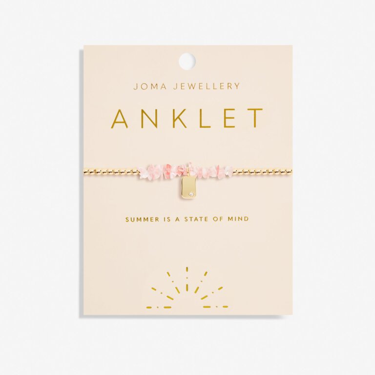 Joma Jewellery | Pink Crystal Anklet