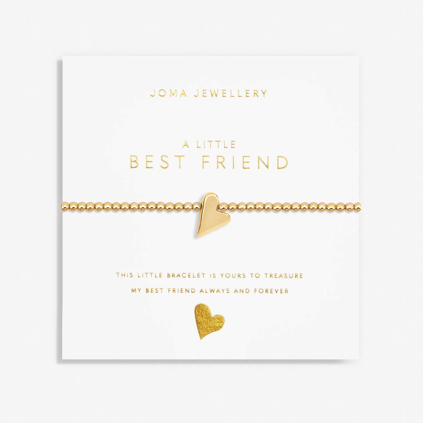 Joma Jewellery | a little bracelet | Best Friend (Gold)