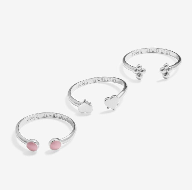 Joma Jewellery | Stacks Of Style Set Of 3 Rings Silver