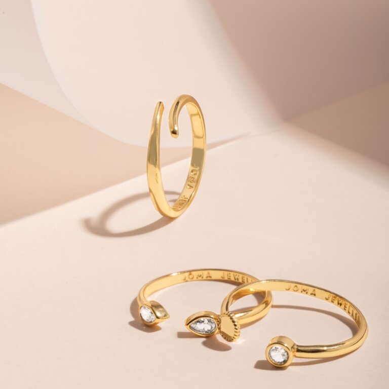 Joma Jewellery | Stacks Of Style Set Of 3 Rings