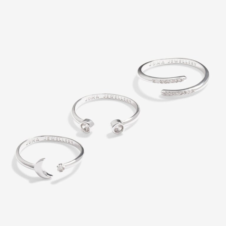 Joma Jewellery | Stacks Of Style Set Of 3 Rings