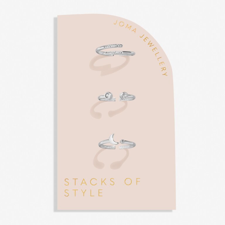 Joma Jewellery | Stacks Of Style Set Of 3 Rings