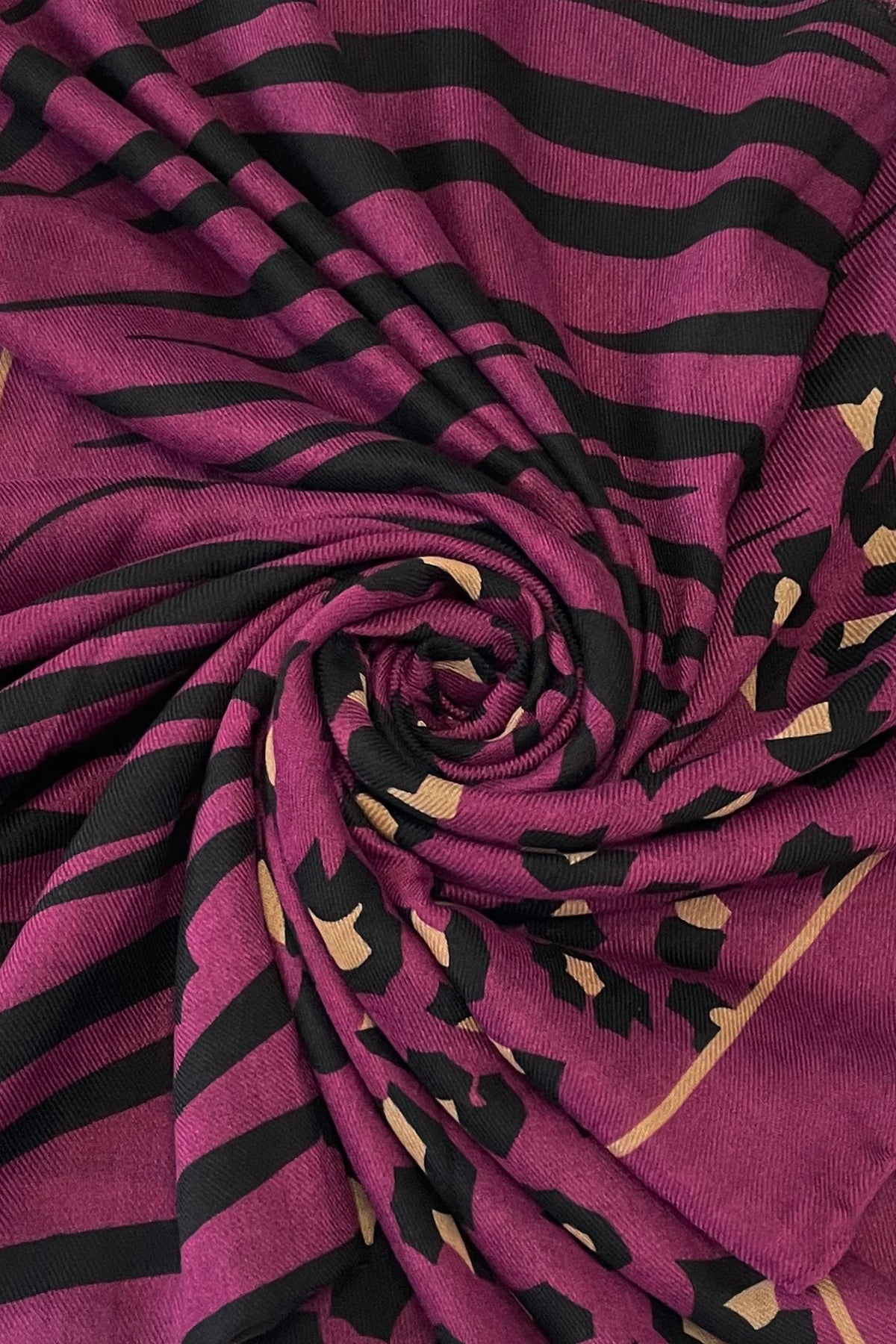 Wild Leopard & Zebra Print Scarf