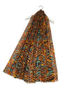 Colourful Zebra Print Scarf