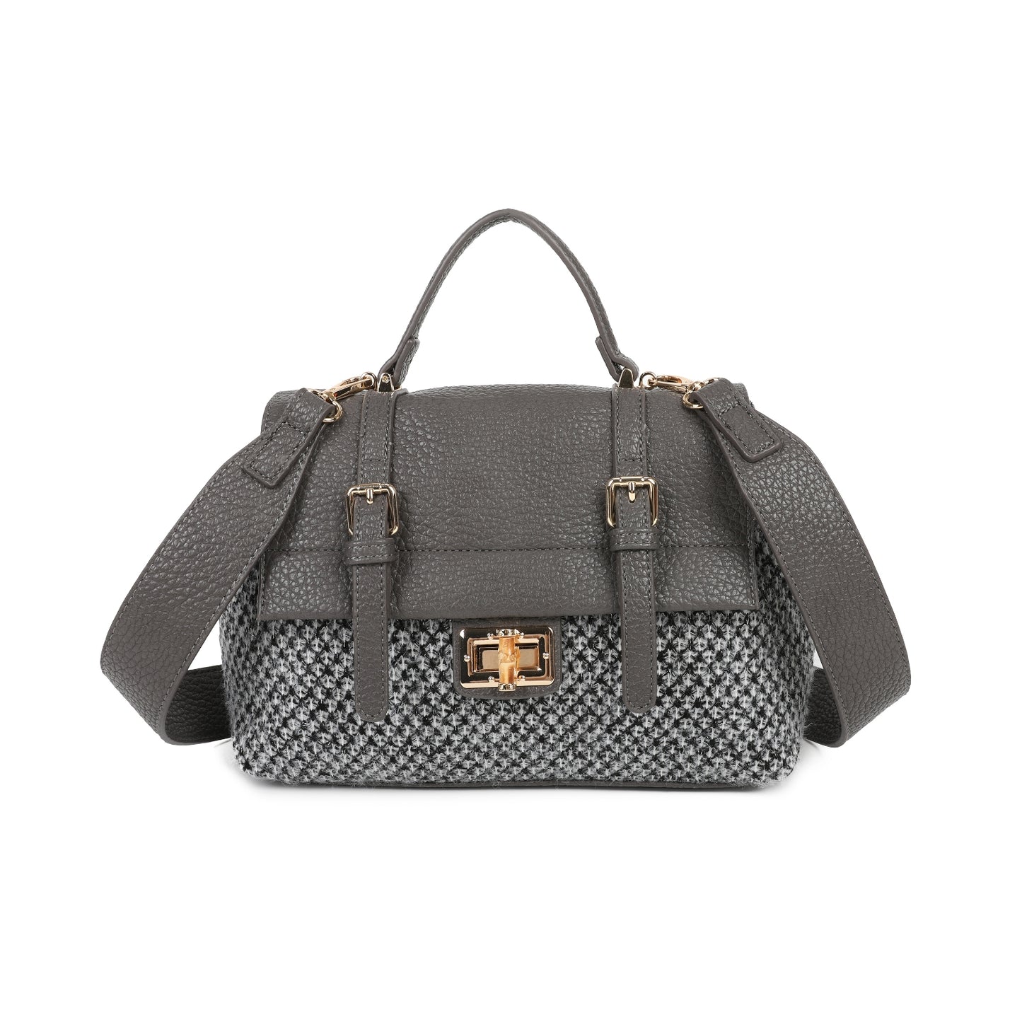 Tweed Satchel Bag