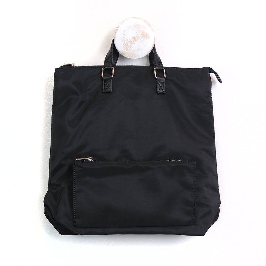 Black Nylon Backpack