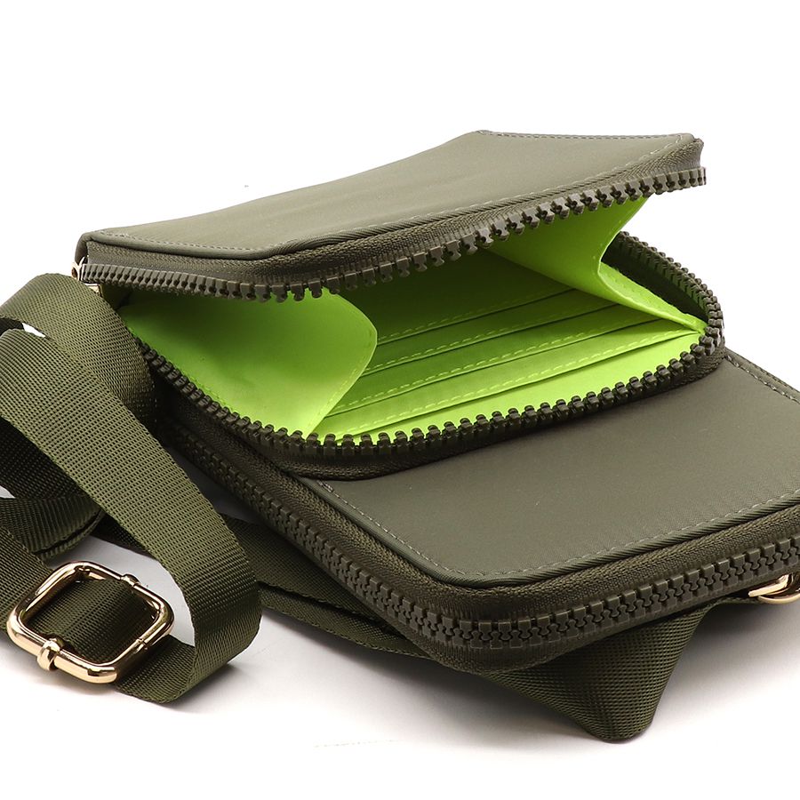 Recycled Nylon Phone Bag | Khaki