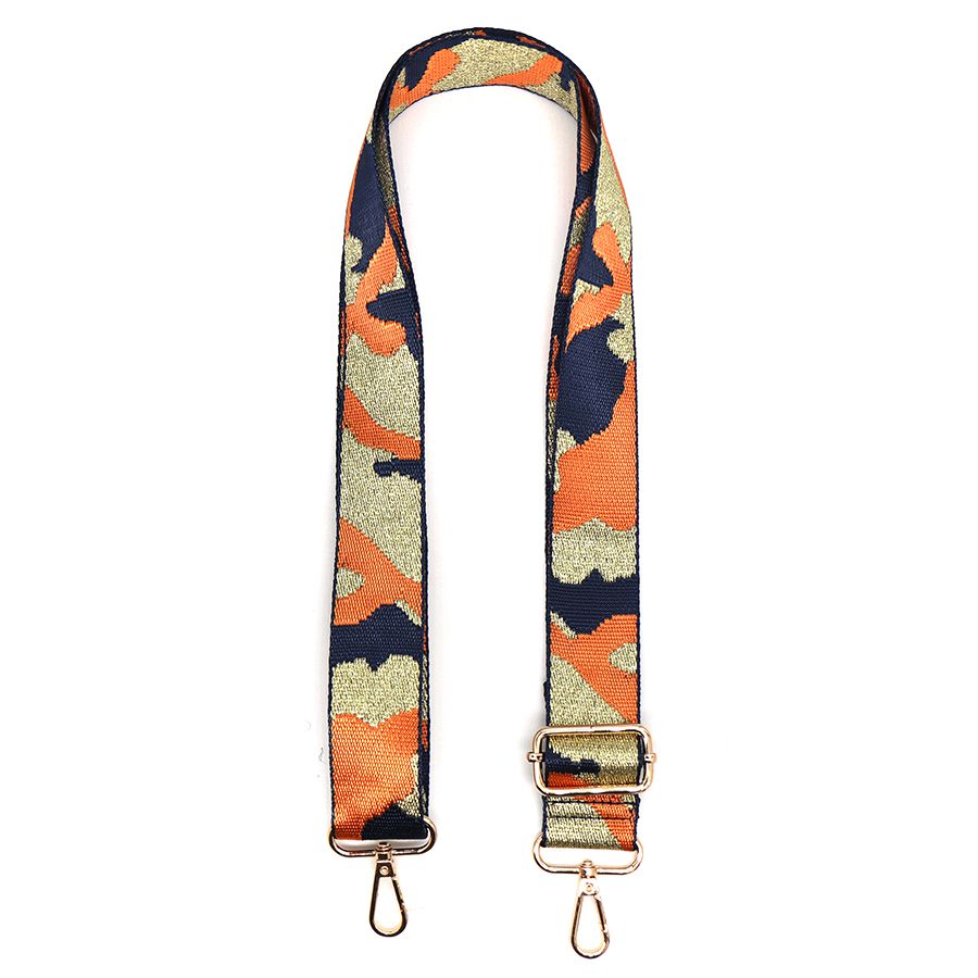 Orange Mix Camo Bag Strap